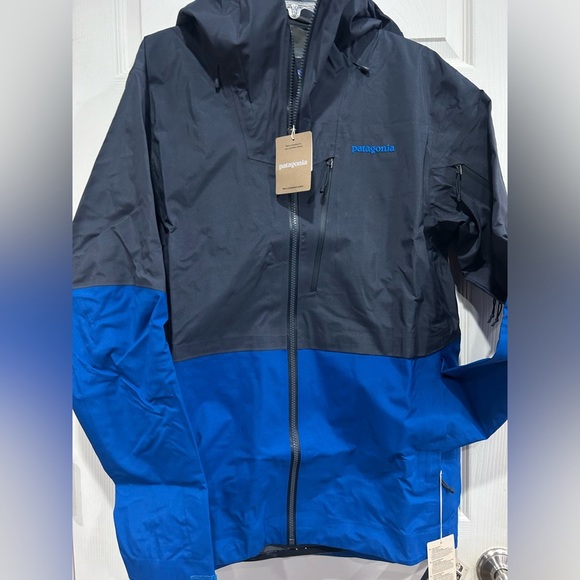 Patagonia Men's Medium Untracked Snow Jacket Ski Snowboard Endless Blue NWT - Picture 1 of 16
